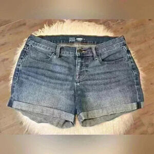 Old Navy Cuffed Mid Rise Jean Short